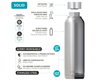 QUOKKA Butelka termiczna Solid ze stali nierdzewnej 630 ml (Umbra) - 1460768 - zdjęcie 2